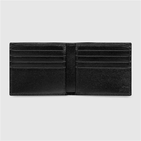 Wallet with Interlocking G in black GG Supreme 